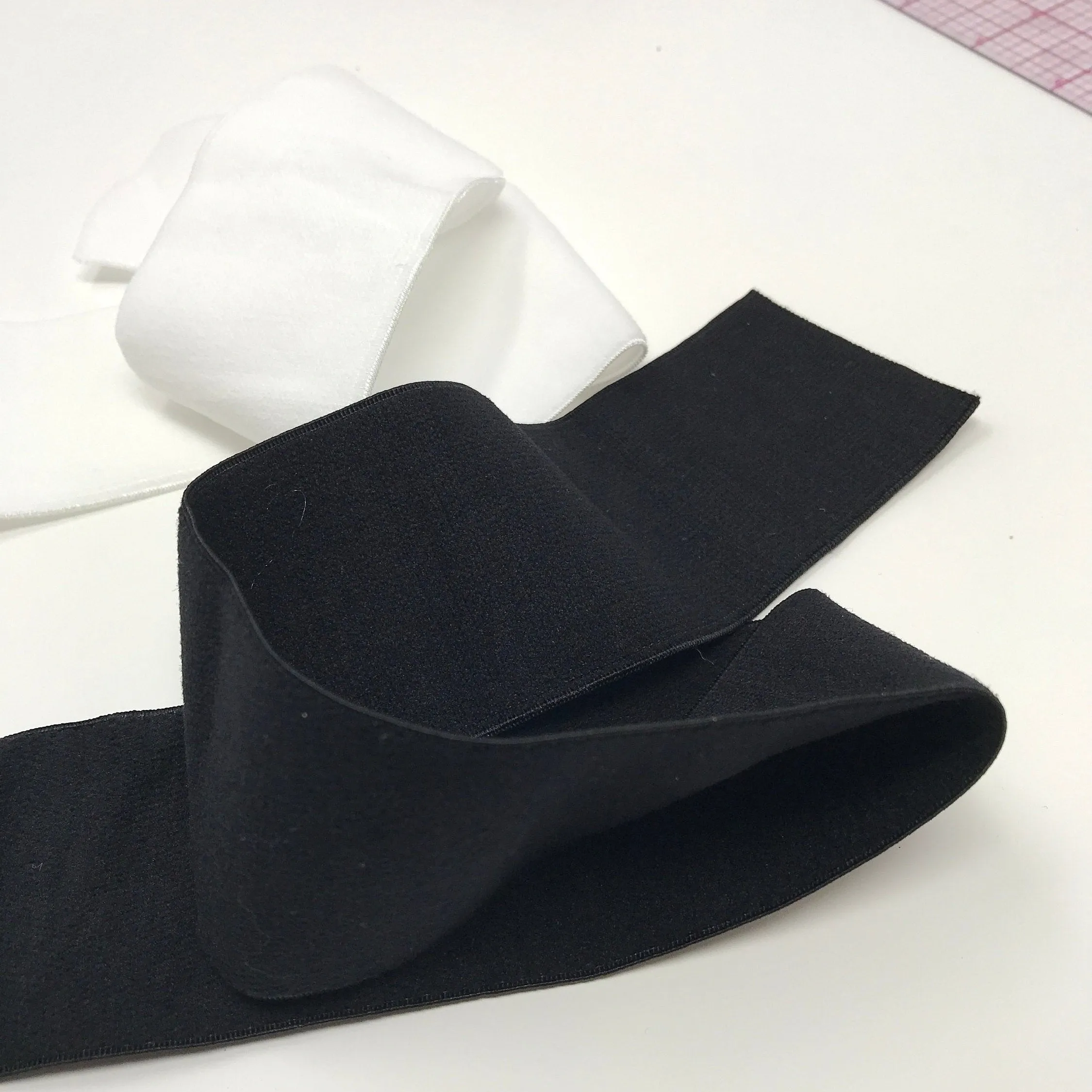 2" (5cm) Plush Soft Matte Elastic, Stretch Trim- 1 Yard