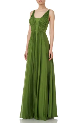  Strapless Chiffon Evening Gown