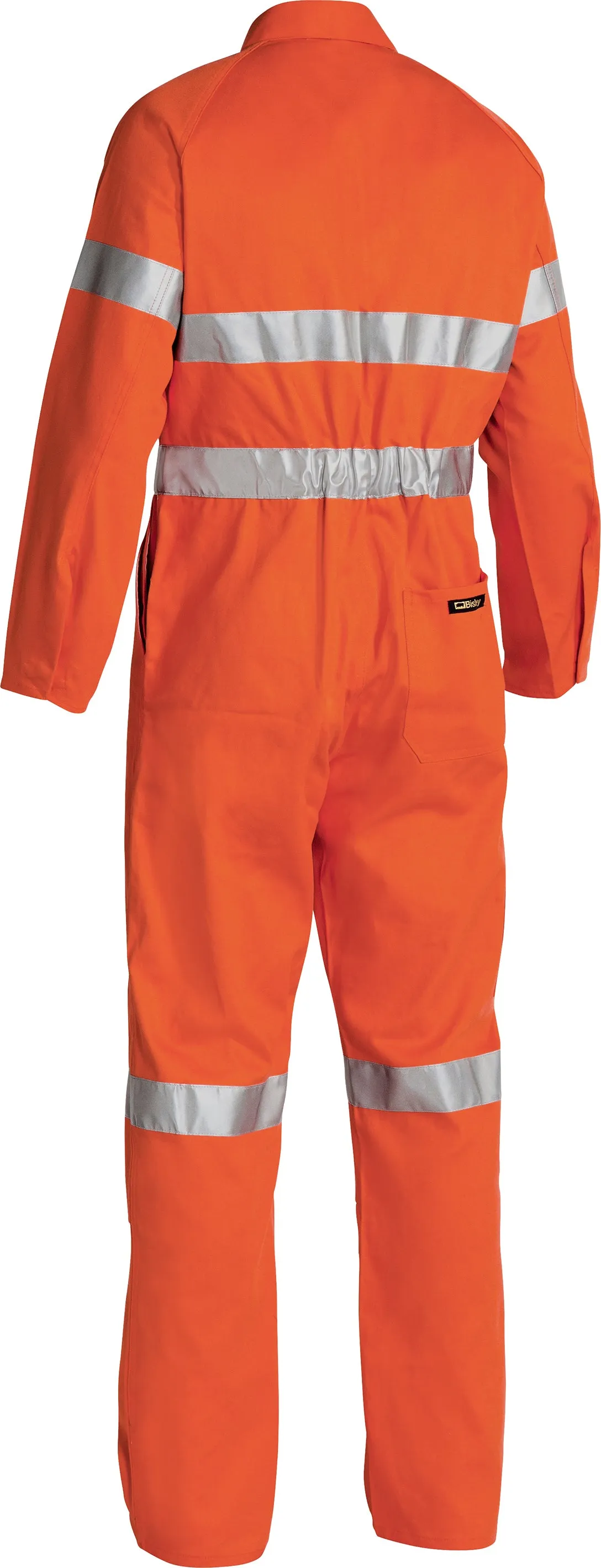 BC607T8 Bisley Hi Vis Overalls 3M Reflective Tape - Stout