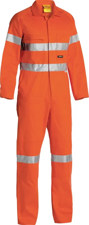 BC607T8 Bisley Hi Vis Overalls 3M Reflective Tape - Stout