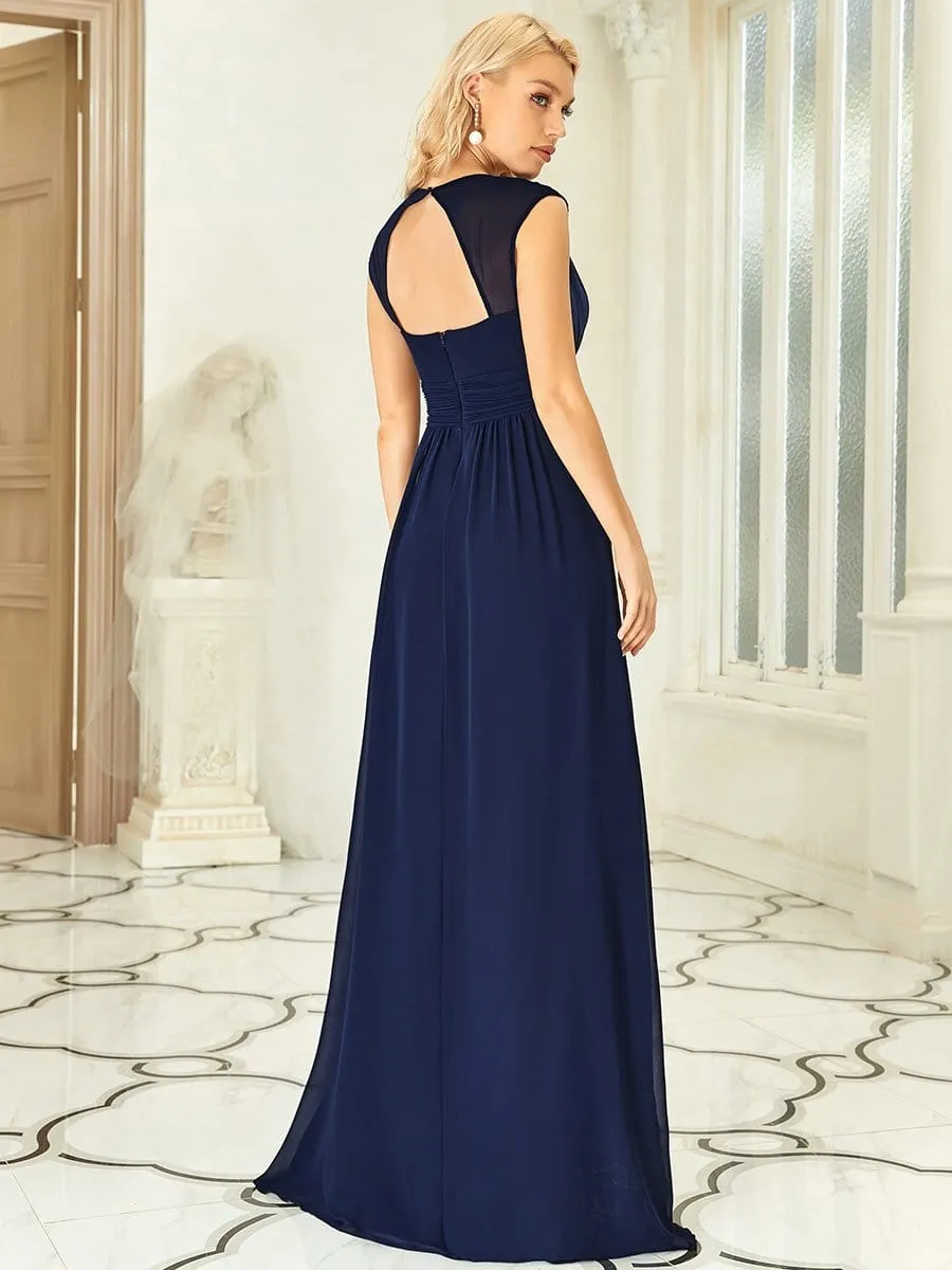 Beaded Empire Waist Maxi Dress
