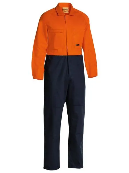 BISLEY 2 Tone Hi Vis Coveralls Regular Weight BC6357