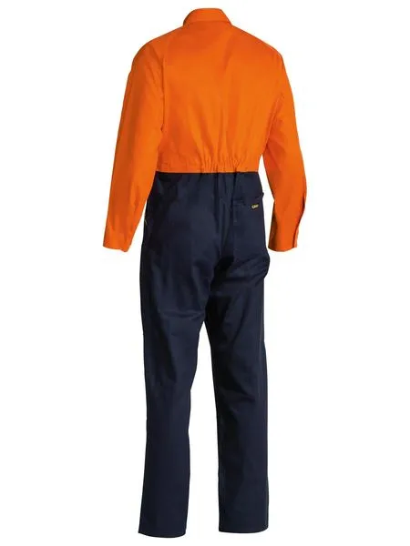 BISLEY 2 Tone Hi Vis Coveralls Regular Weight BC6357