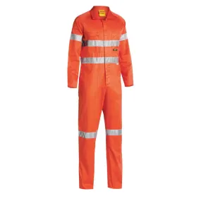 Bisley BC6718TW Hi-Vis Taped Lightweight Cotton Drill Coverall Orange