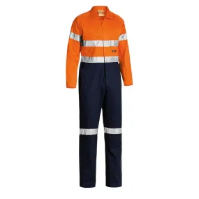Bisley BC6719TW Hi-Vis Taped Lightweight Cotton Drill Coverall Orange
