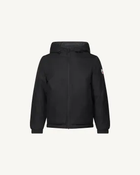 Black Zurich 2.0 kids reversible puffer jacket