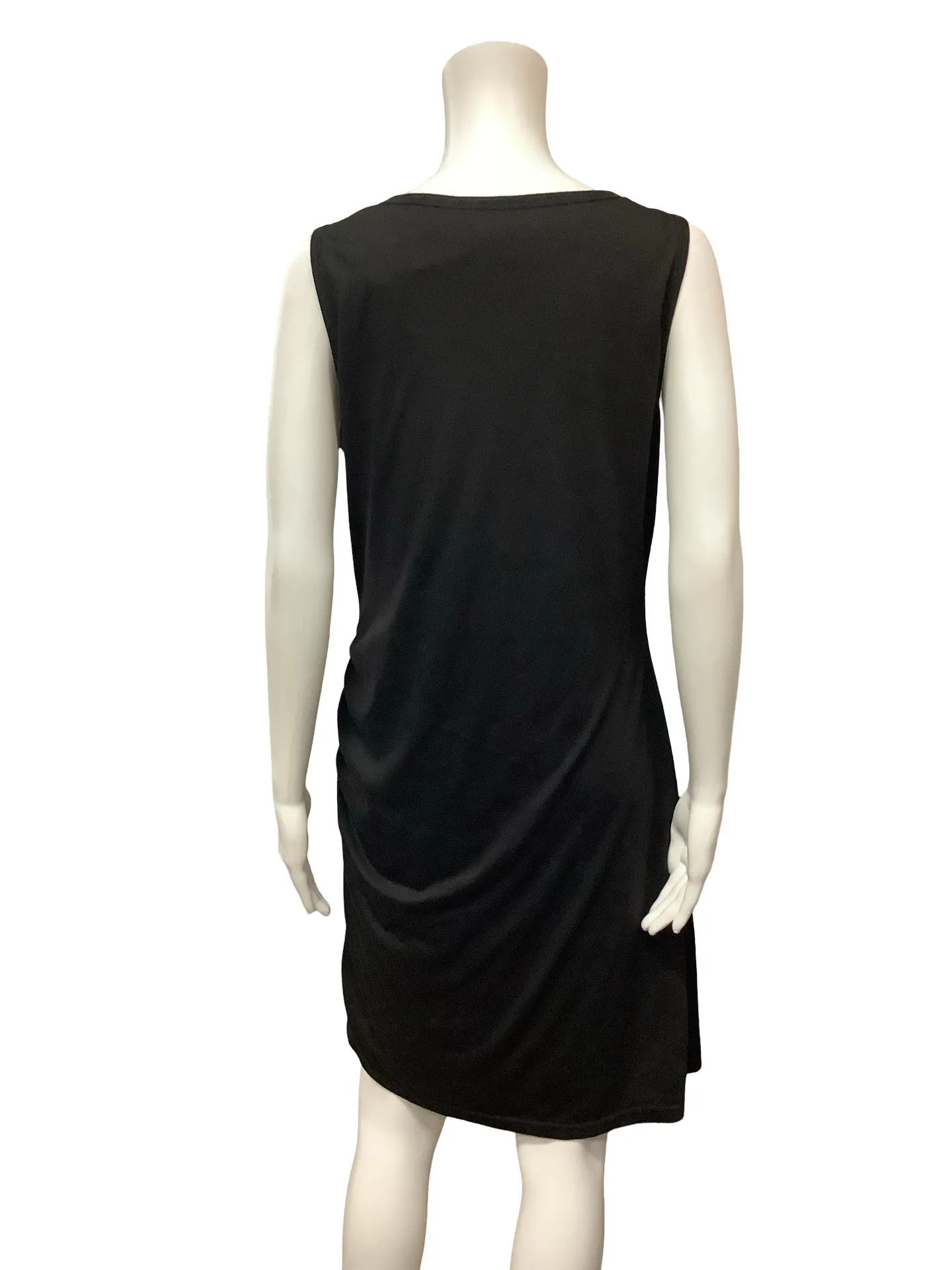 BTFBM Dress Black Scoop Neck Sleeveless Size: L
