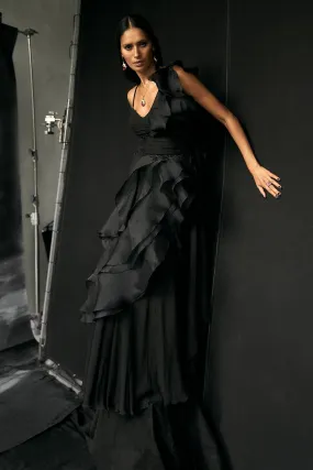 CHIC SAREE GOWN SET