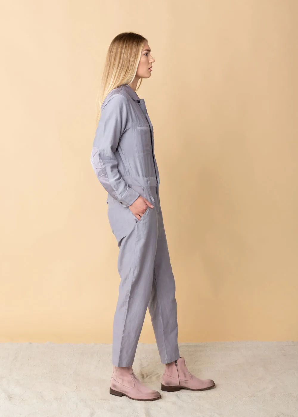 Coverall Zippered Jumpsuit