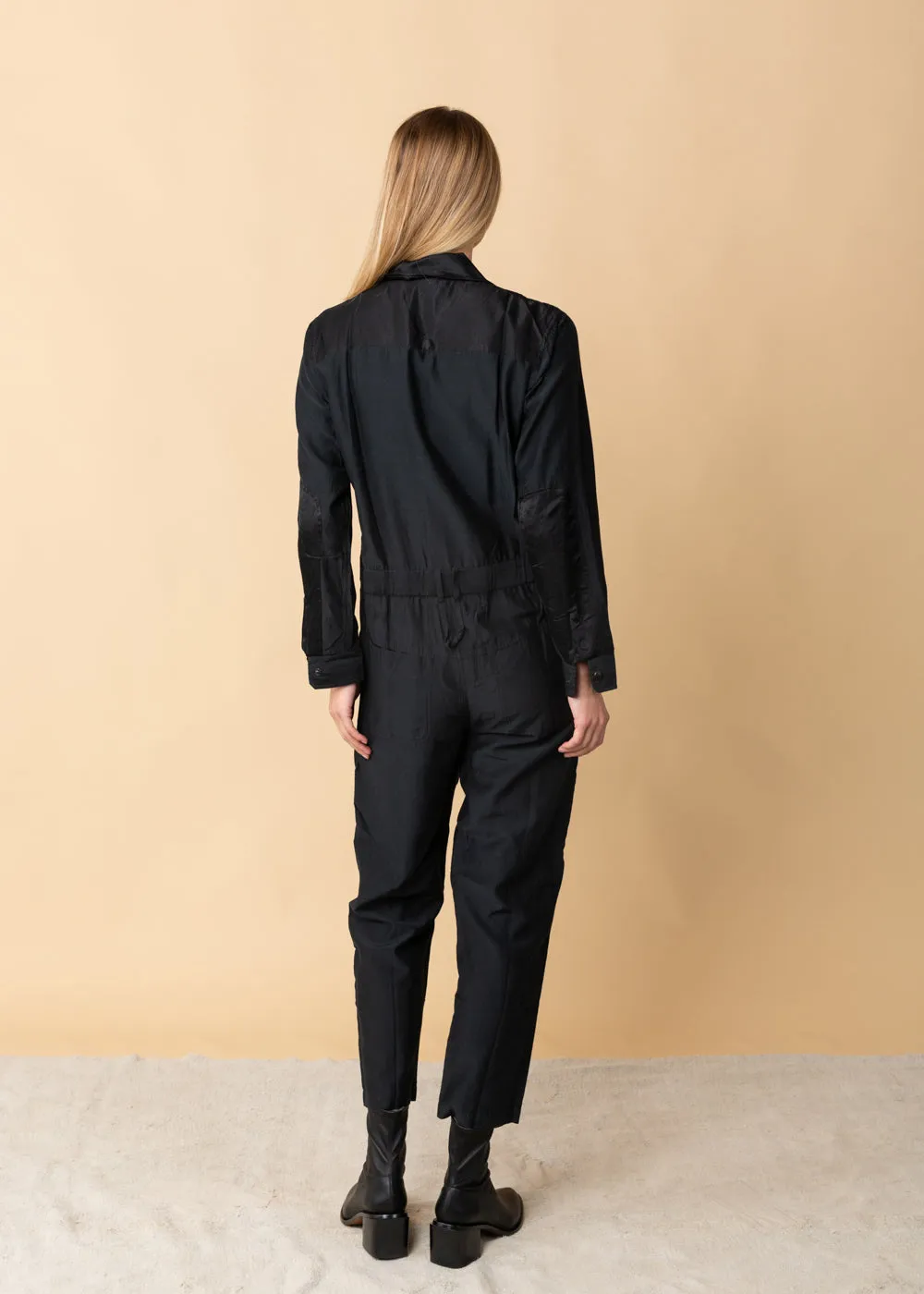 Coverall Zippered Jumpsuit