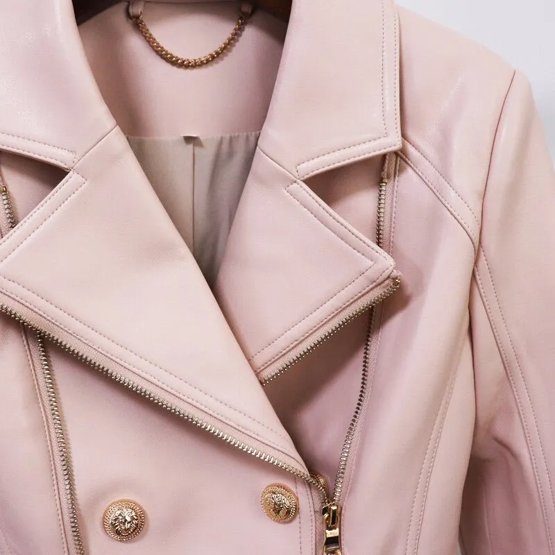 Dallas Vegan Leather Moto Jacket