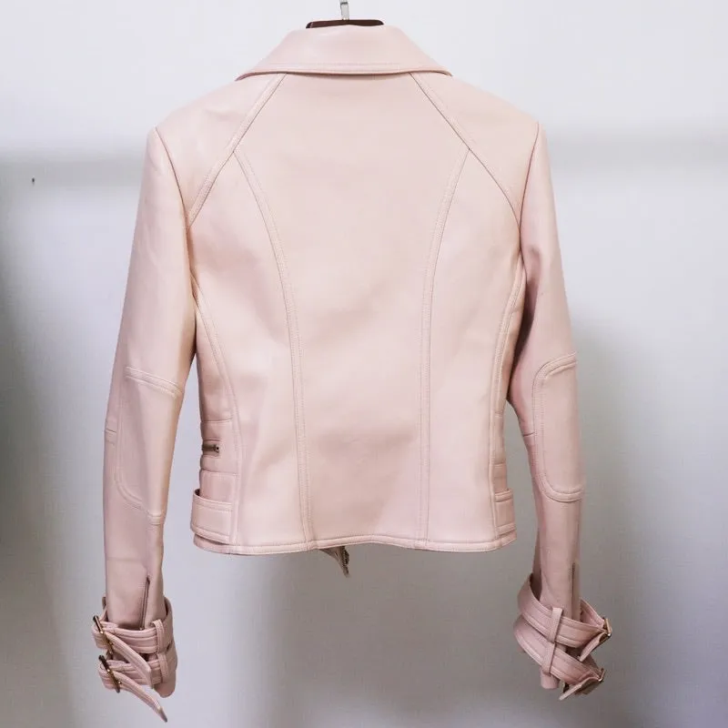 Dallas Vegan Leather Moto Jacket