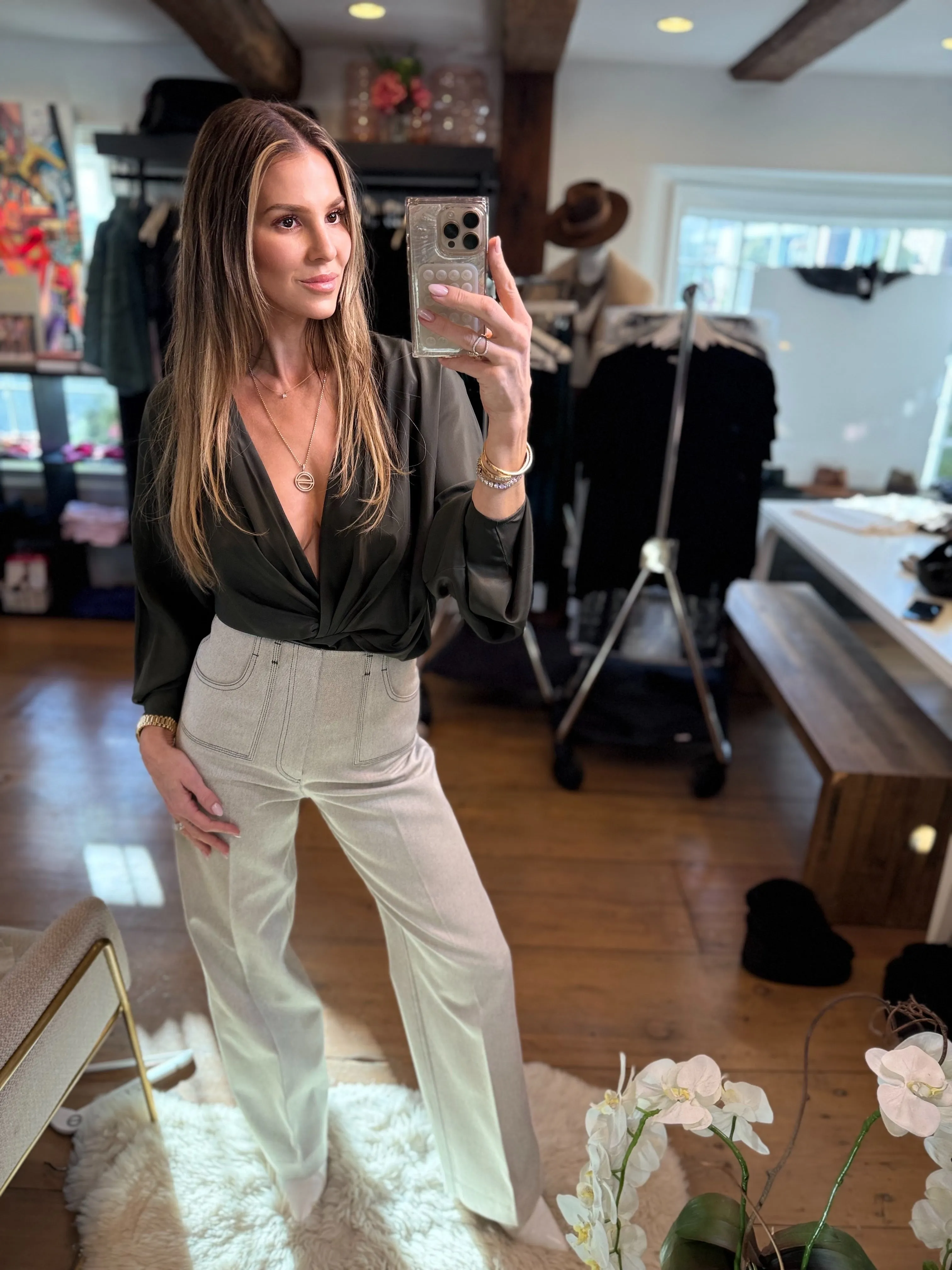 Diagonal Canvas Trouser