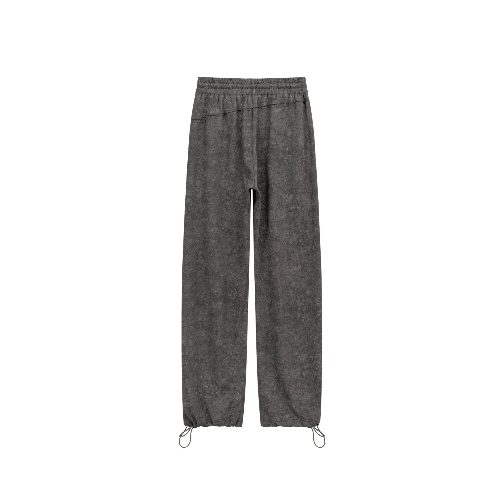 Elastic Waist String Painted Wide Pants
