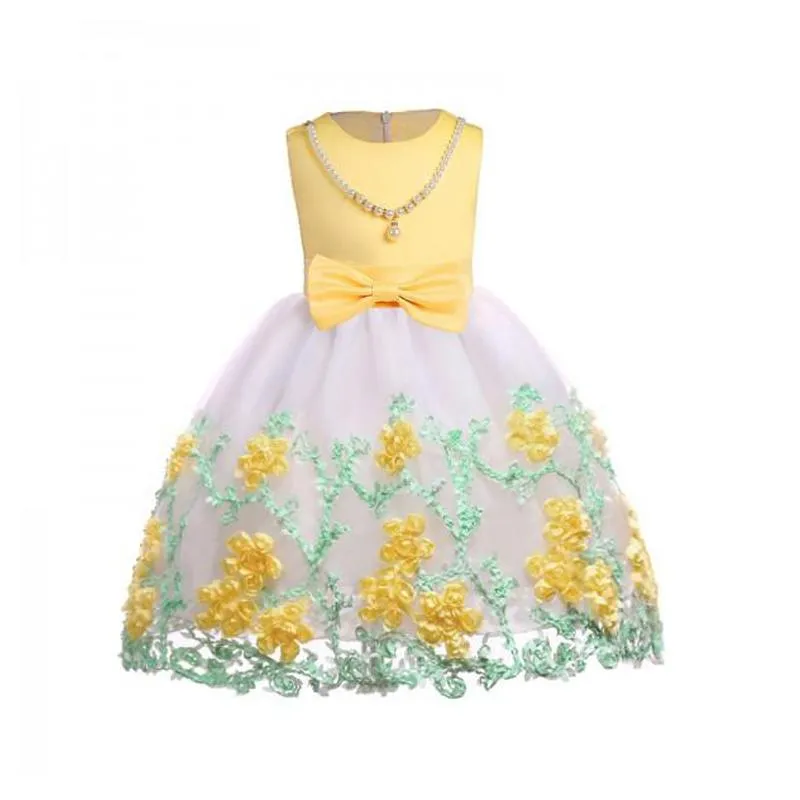 Elegant Floral Applique Sleeveless Tulle Party Dress