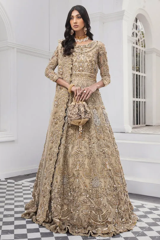 Embellished Golden Lehenga Dress for Bridal Wedding Wear
