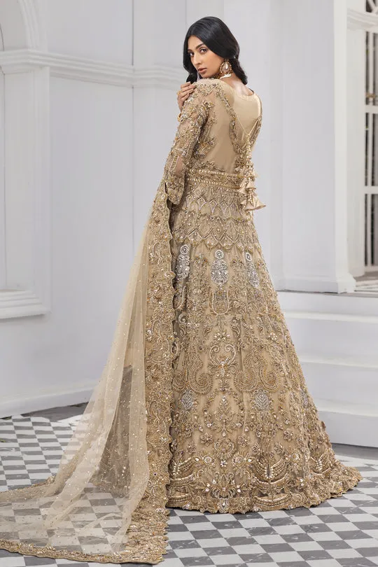 Embellished Golden Lehenga Dress for Bridal Wedding Wear