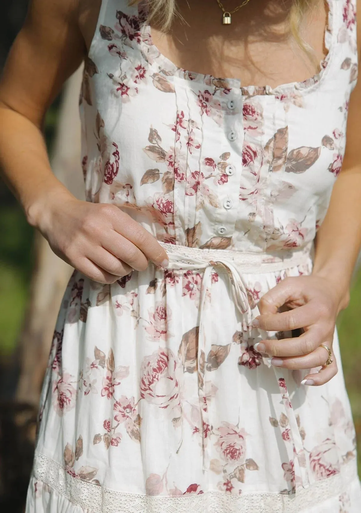 Evelyn Floral Midi Dress