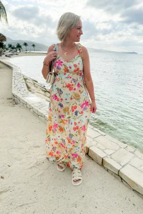 Floral Ruffle Maxi Dress