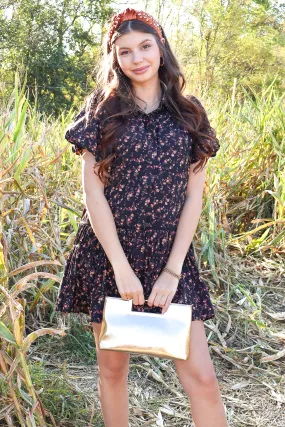 Forever Muse Floral Puff Sleeve Dress