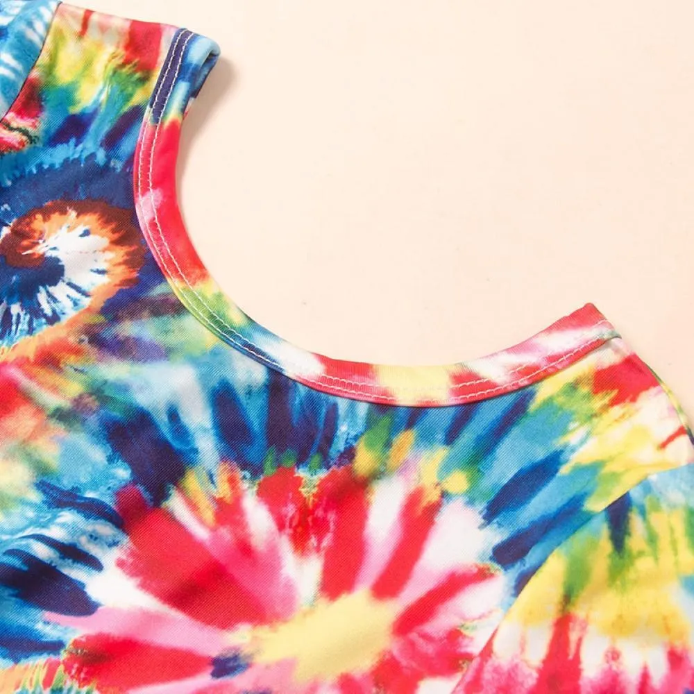 Girls Floral Printed Fashion Dress Wholesale Girl Dresses