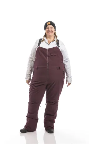 Groove Plus Size  Coveralls | Merlot and Black