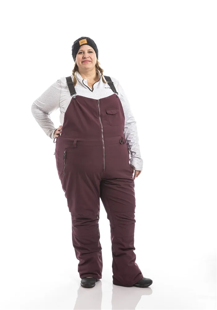 Groove Plus Size  Coveralls | Merlot and Black