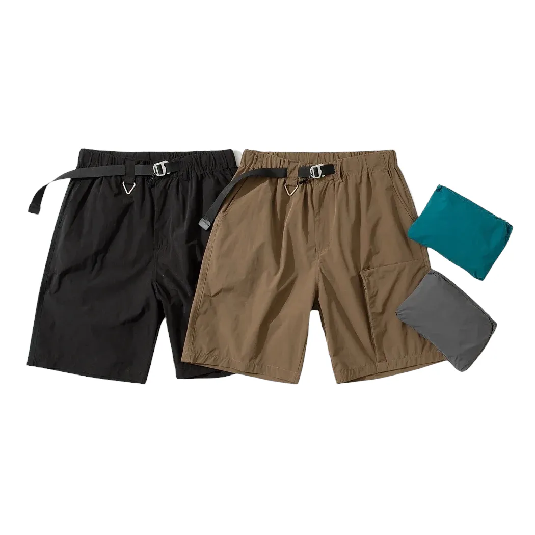 Hiking shorts in a pouch