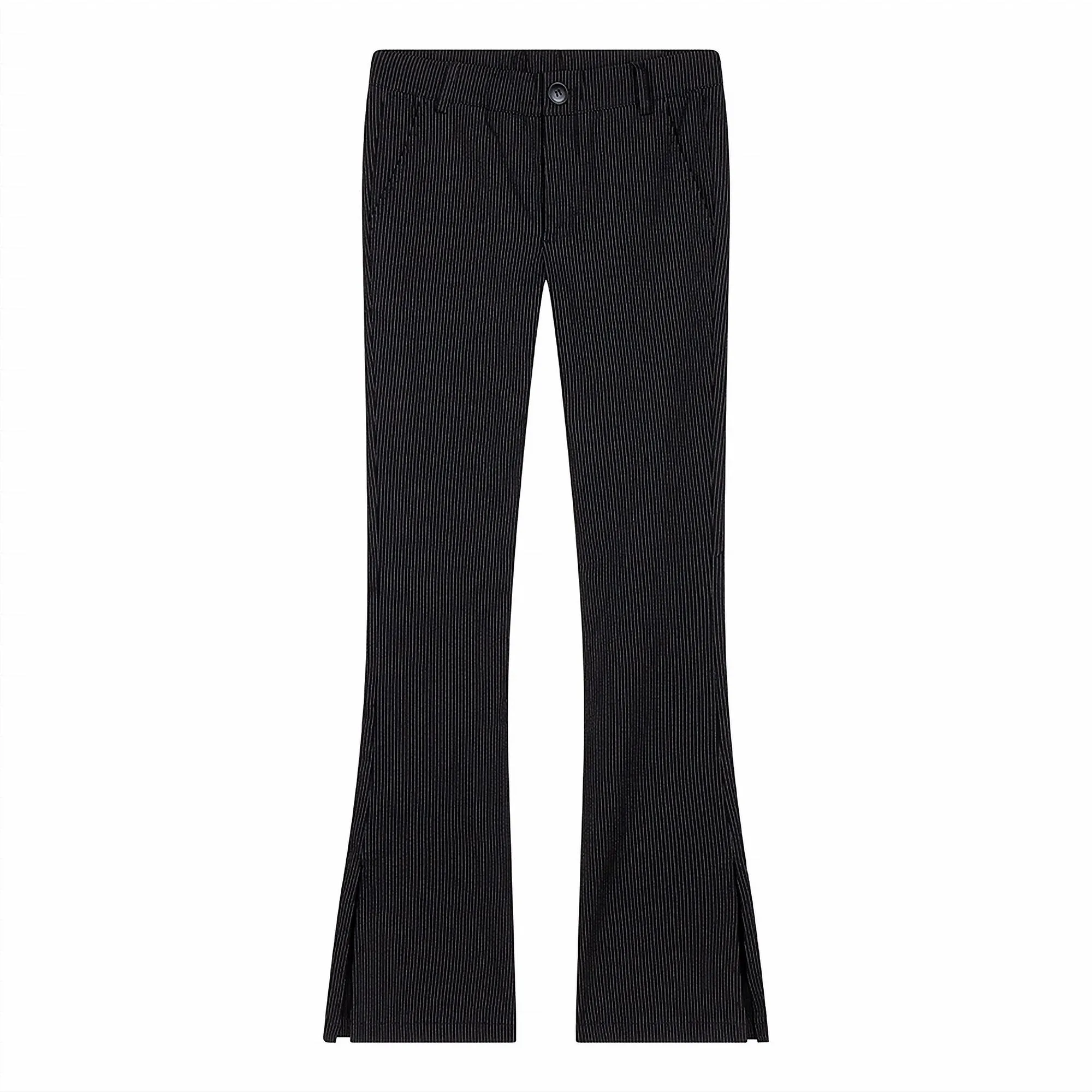 Indian Blue Jeans Flare Pants Pinstripe