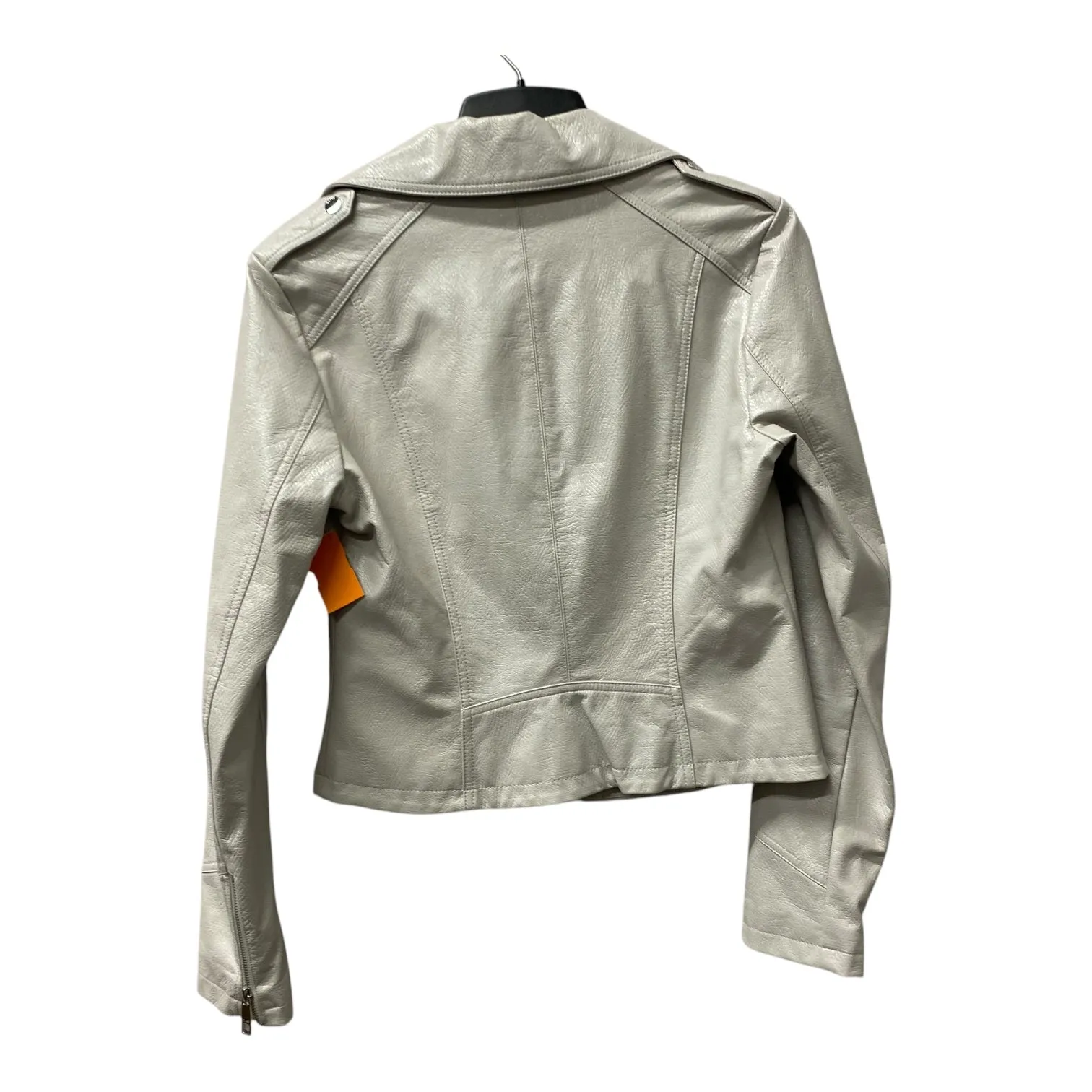 Jacket Moto By Guess In Grey, Size:M