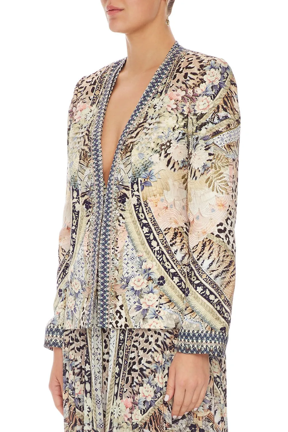 JACKET WITH REMOVABLE COLLAR MOTO MAIKO
