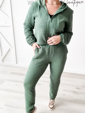 Kamryn Textured Cotton Blend Pant