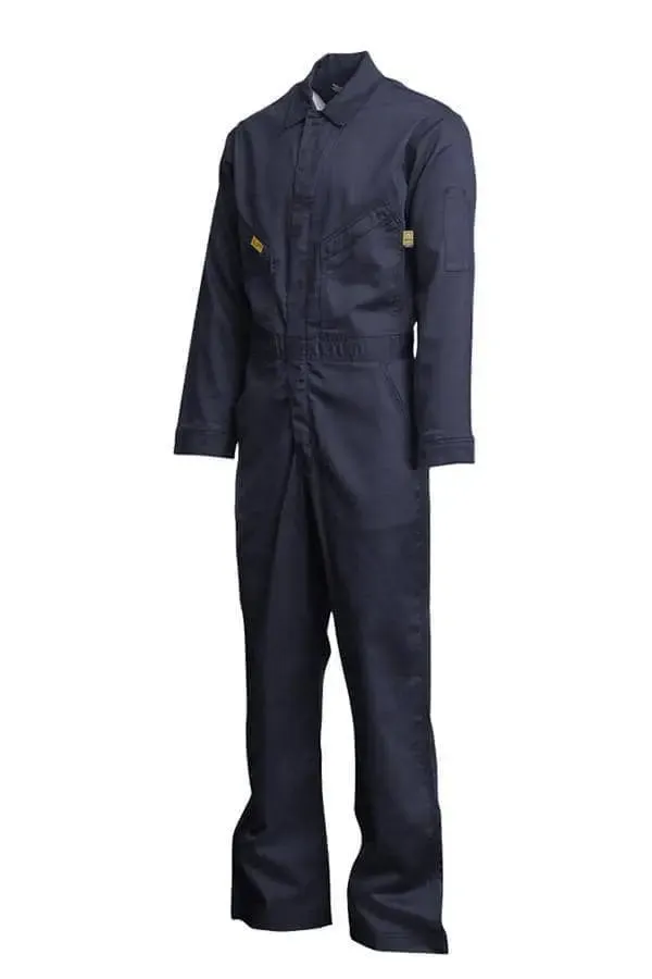 LAPCO - 7oz 88/12 FR Deluxe Coverall, Delta Logo w/ 2" YSY Arms/legs/shoulder, Navy