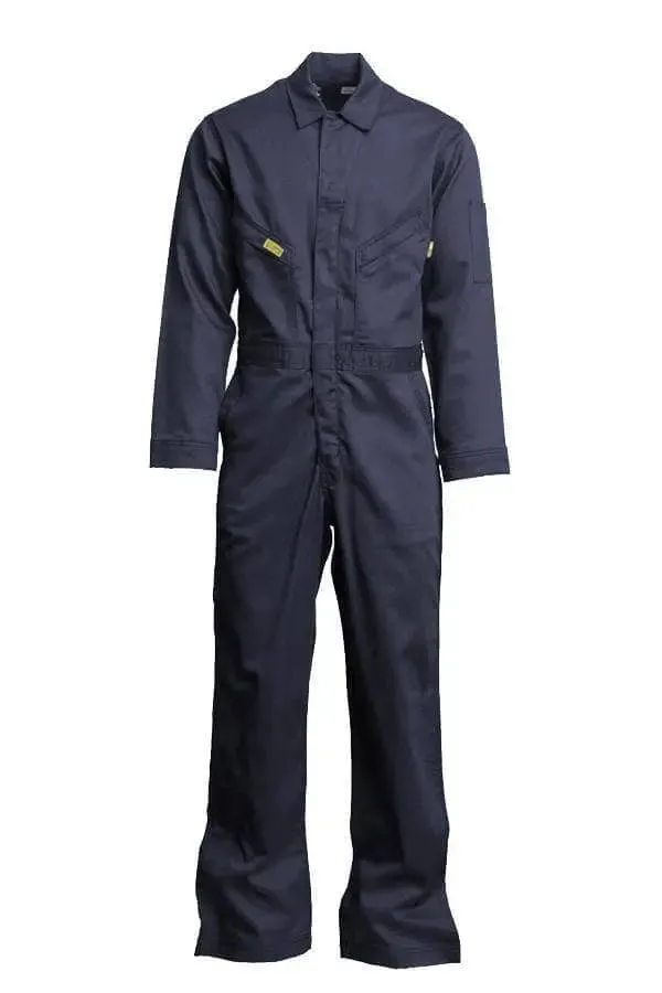 LAPCO - 7oz 88/12 FR Deluxe Coverall, Delta Logo w/ 2" YSY Arms/legs/shoulder, Navy