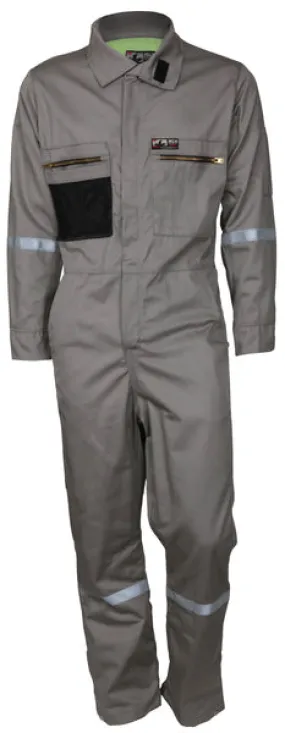 MCR Safety Summit Breeze Cverall 7.0 oz Cotton Gray