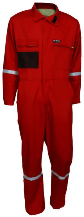 MCR Safety Summit Breeze Red Cverall 7.0 oz Cotton