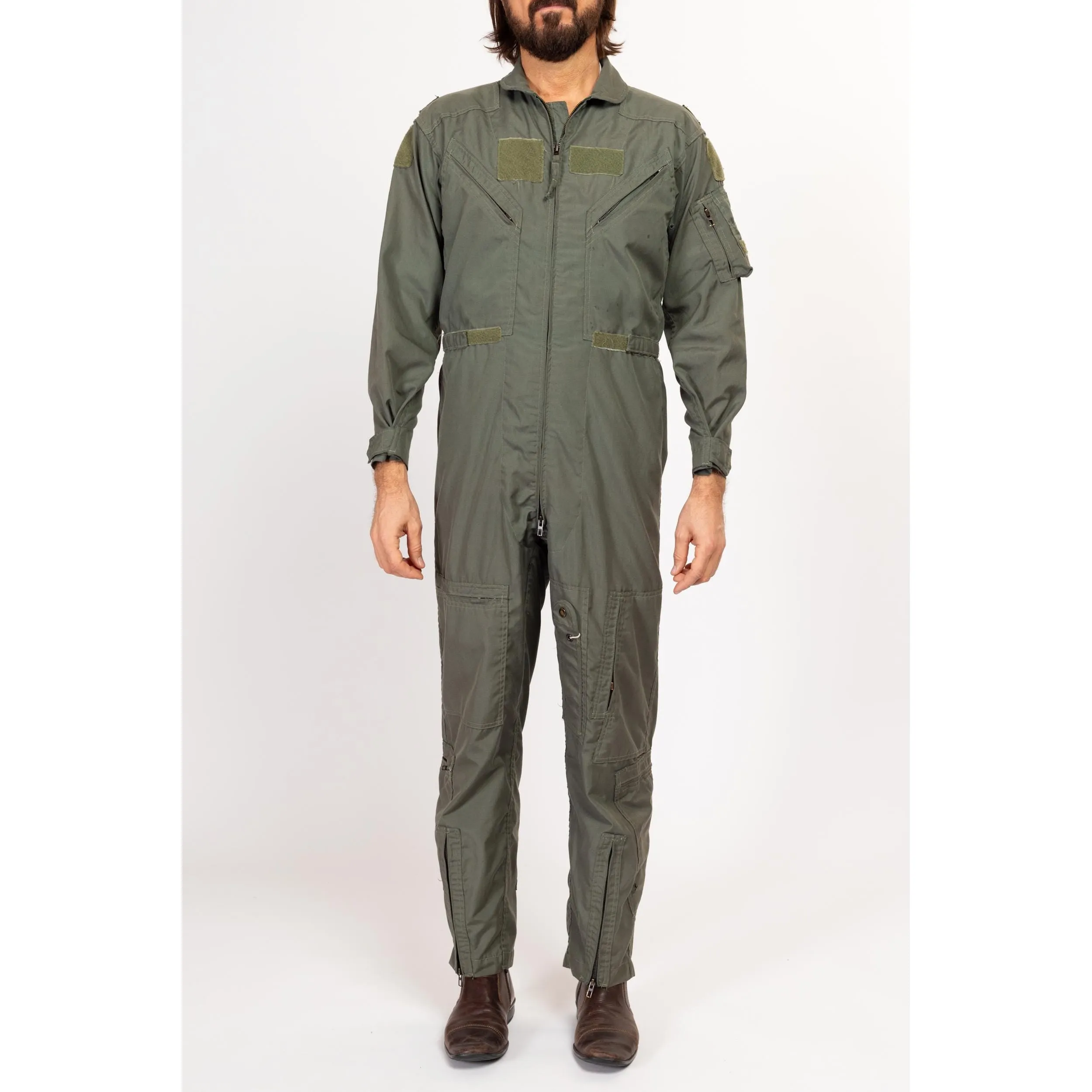 Medium 90s Air Force Flyer's Coveralls Flight Suit 40R