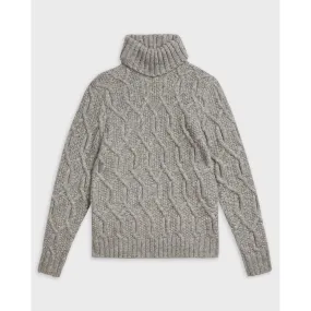 Men Mmk-Rocer-Ls Chunky Roll Neck - Grey