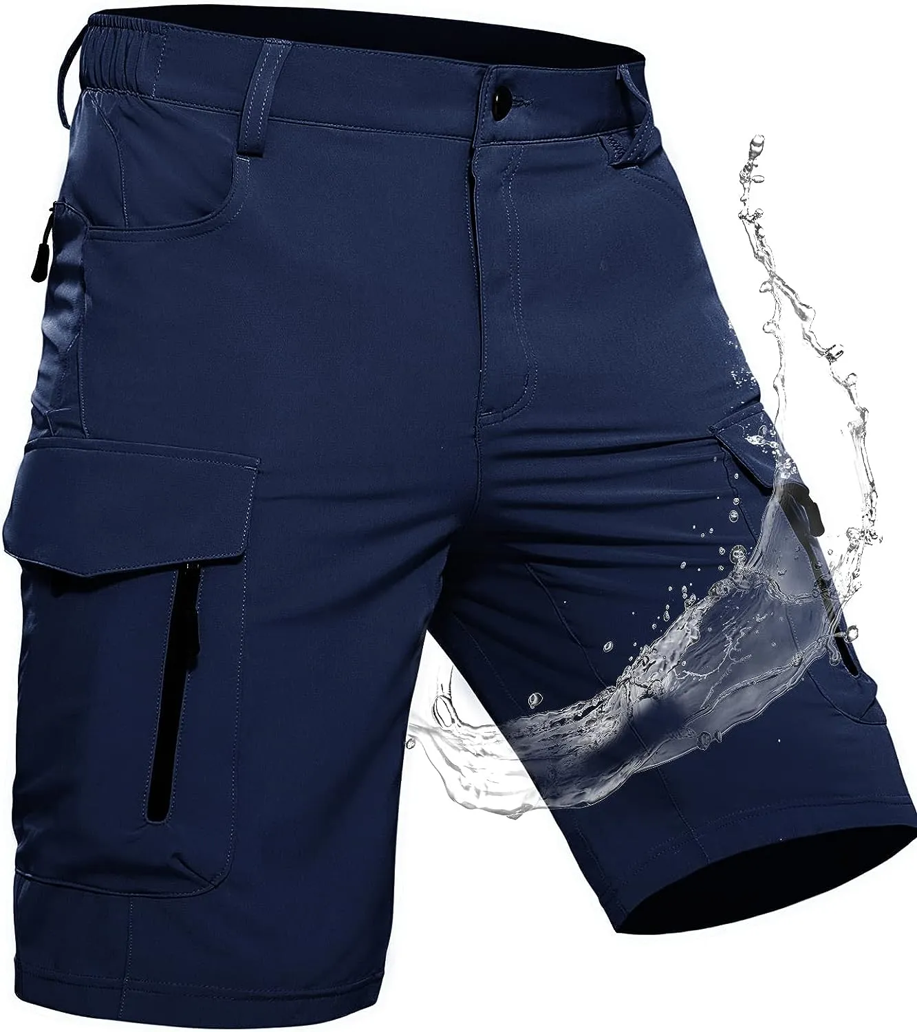 Men's Cargo Shorts with 7 Pockets Bermuda Work Trousers
