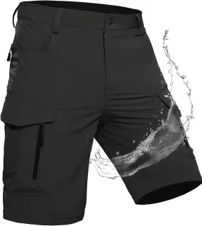 Men's Cargo Shorts with 7 Pockets Bermuda Work Trousers