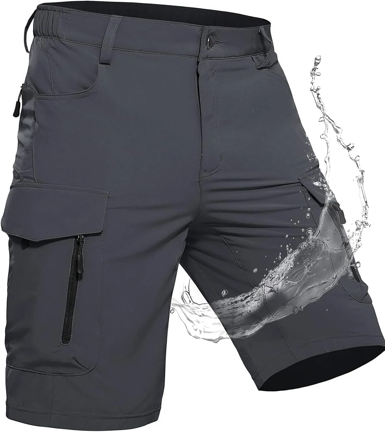 Men's Cargo Shorts with 7 Pockets Bermuda Work Trousers