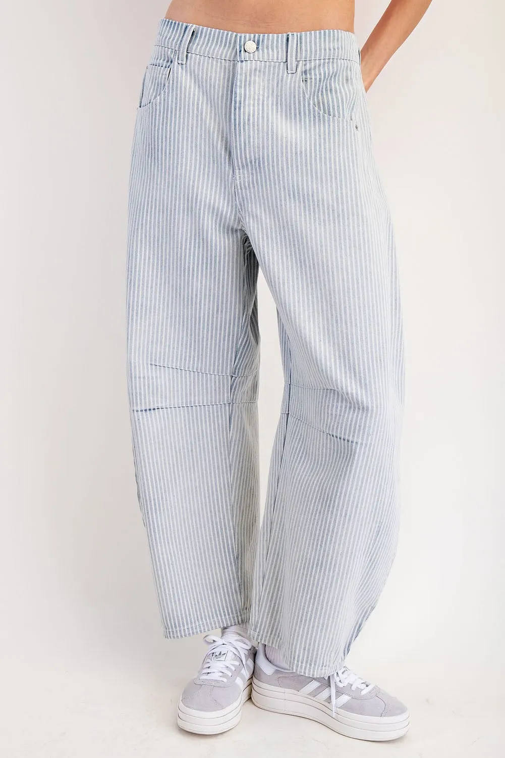 Miro Stripe Barrel Jeans