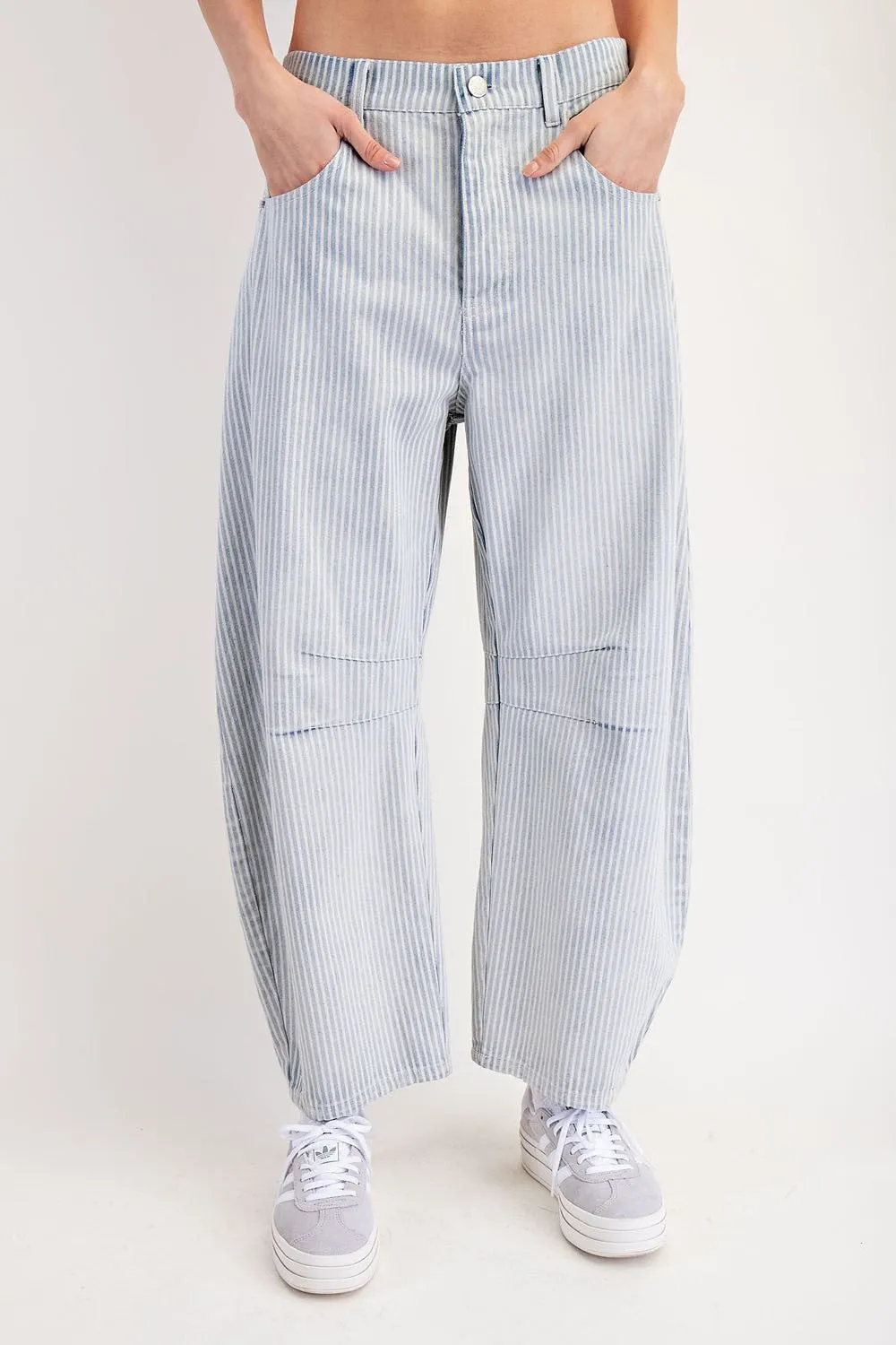 Miro Stripe Barrel Jeans