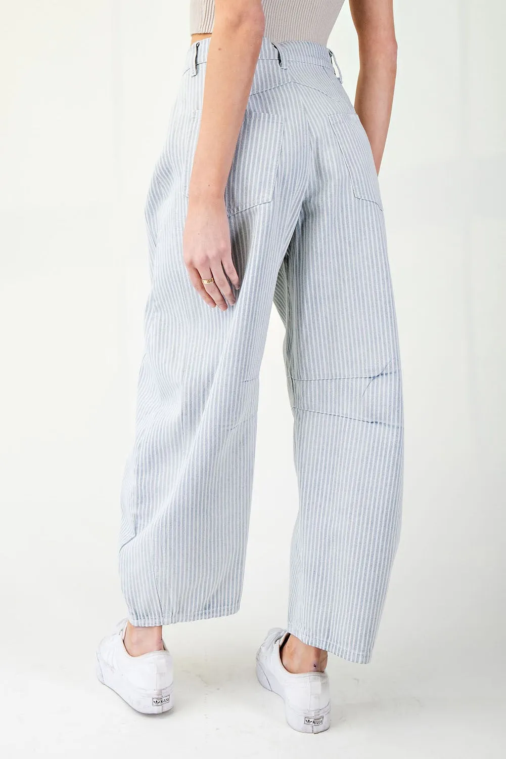 Miro Stripe Barrel Jeans