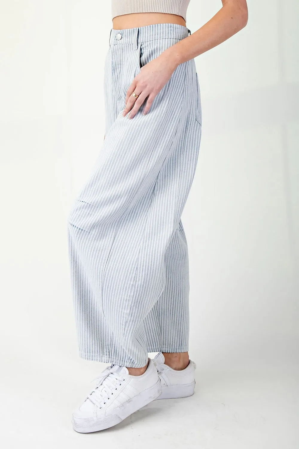 Miro Stripe Barrel Jeans