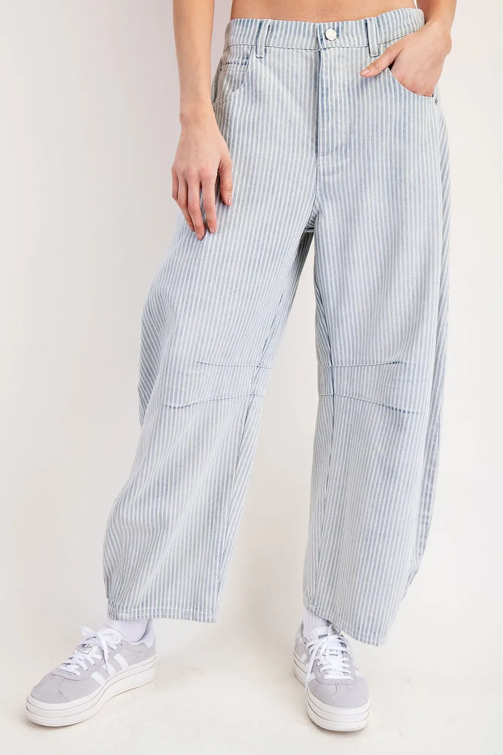 Miro Stripe Barrel Jeans