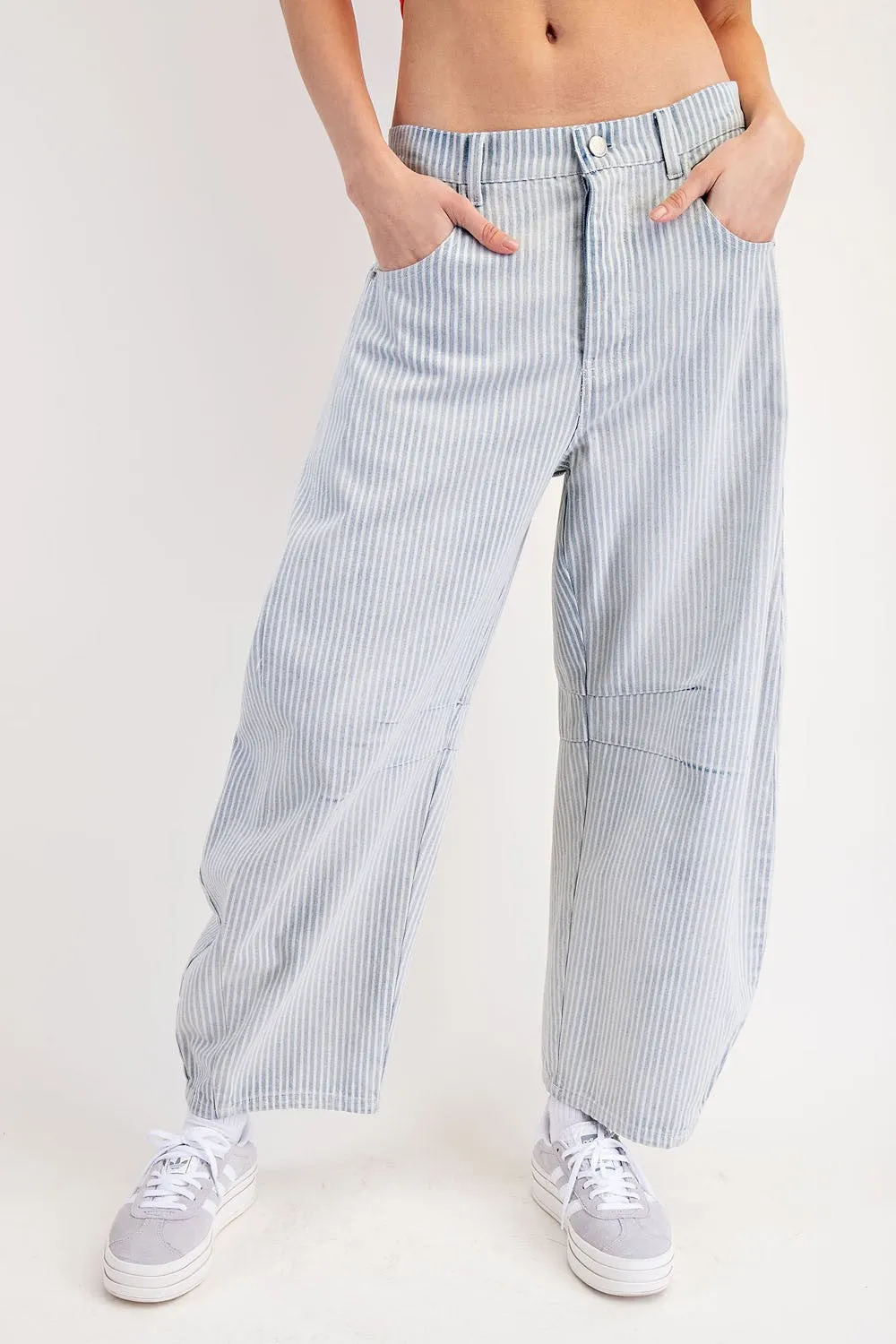 Miro Stripe Barrel Jeans