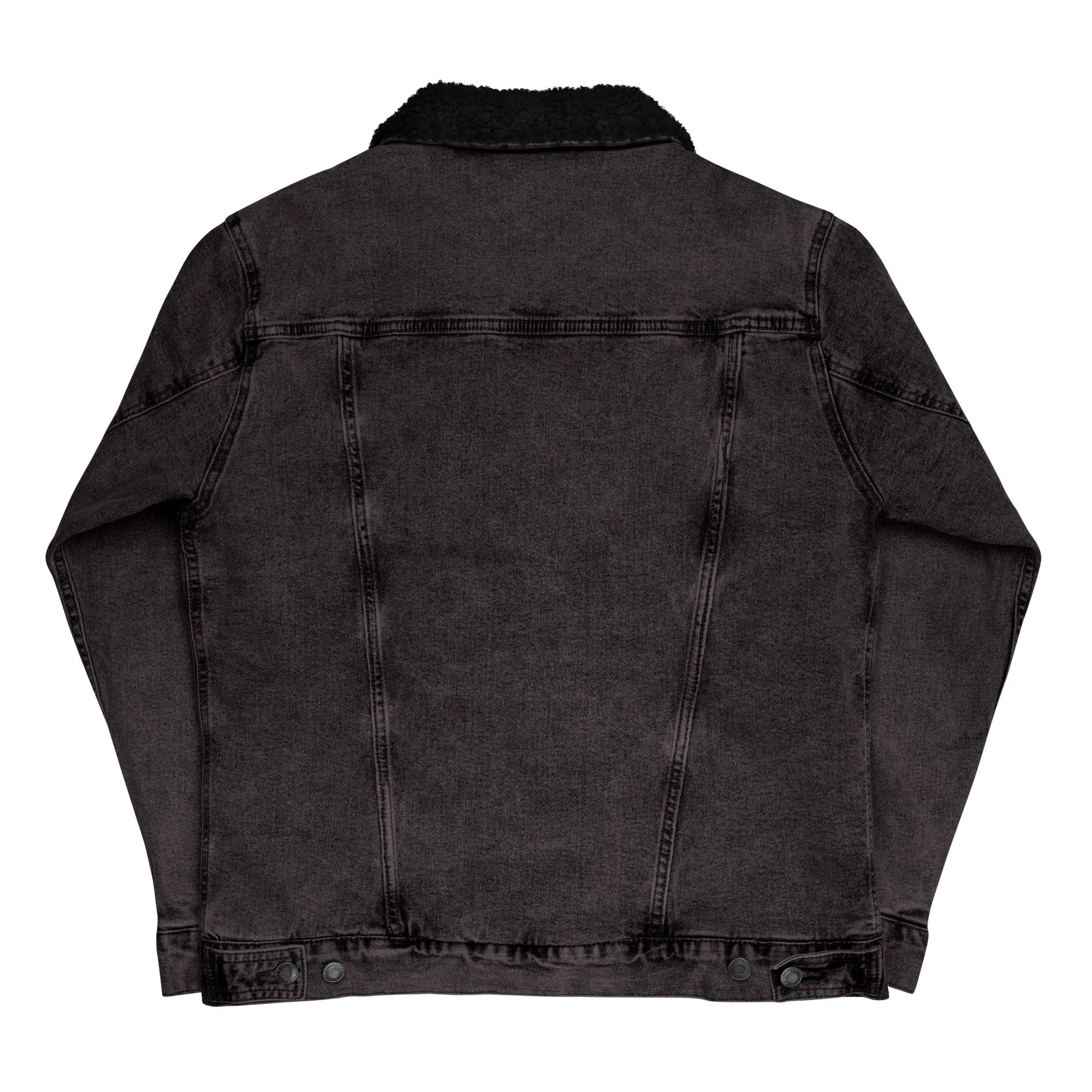 Morally Grey Unisex denim sherpa jacket
