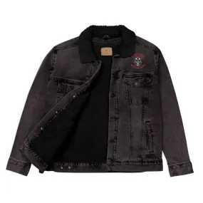 Morally Grey Unisex denim sherpa jacket