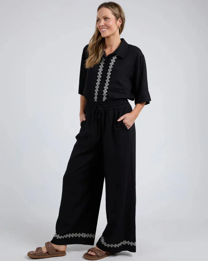 Nina Embroidered Pants (Plus Size)
